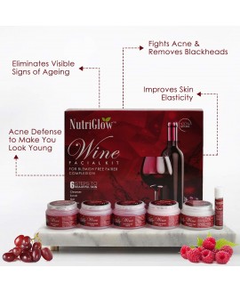 NutriGlow Wine Facial Kit For Women